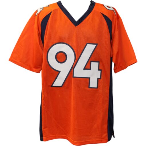 Demarcus Ware Autographed/Signed Pro Style Orange XL Jersey Beckett W 51848