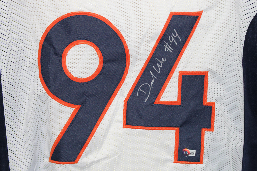 Demarcus Ware Autographed Pro Style White XL Jersey SB Champs Beckett