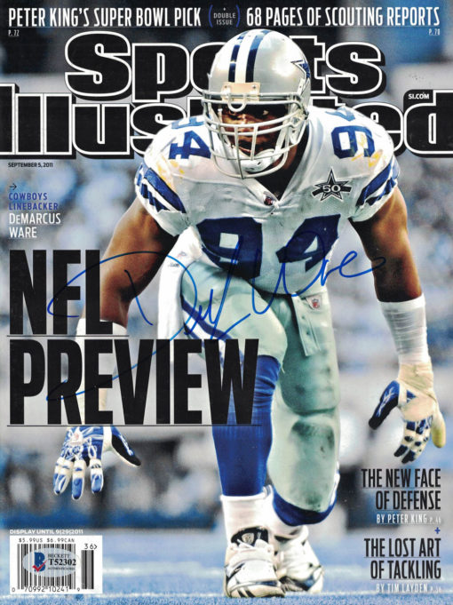 Demarcus Ware Signed Dallas Cowboys 2011 Sports Illustrated Magazine BAS 27346