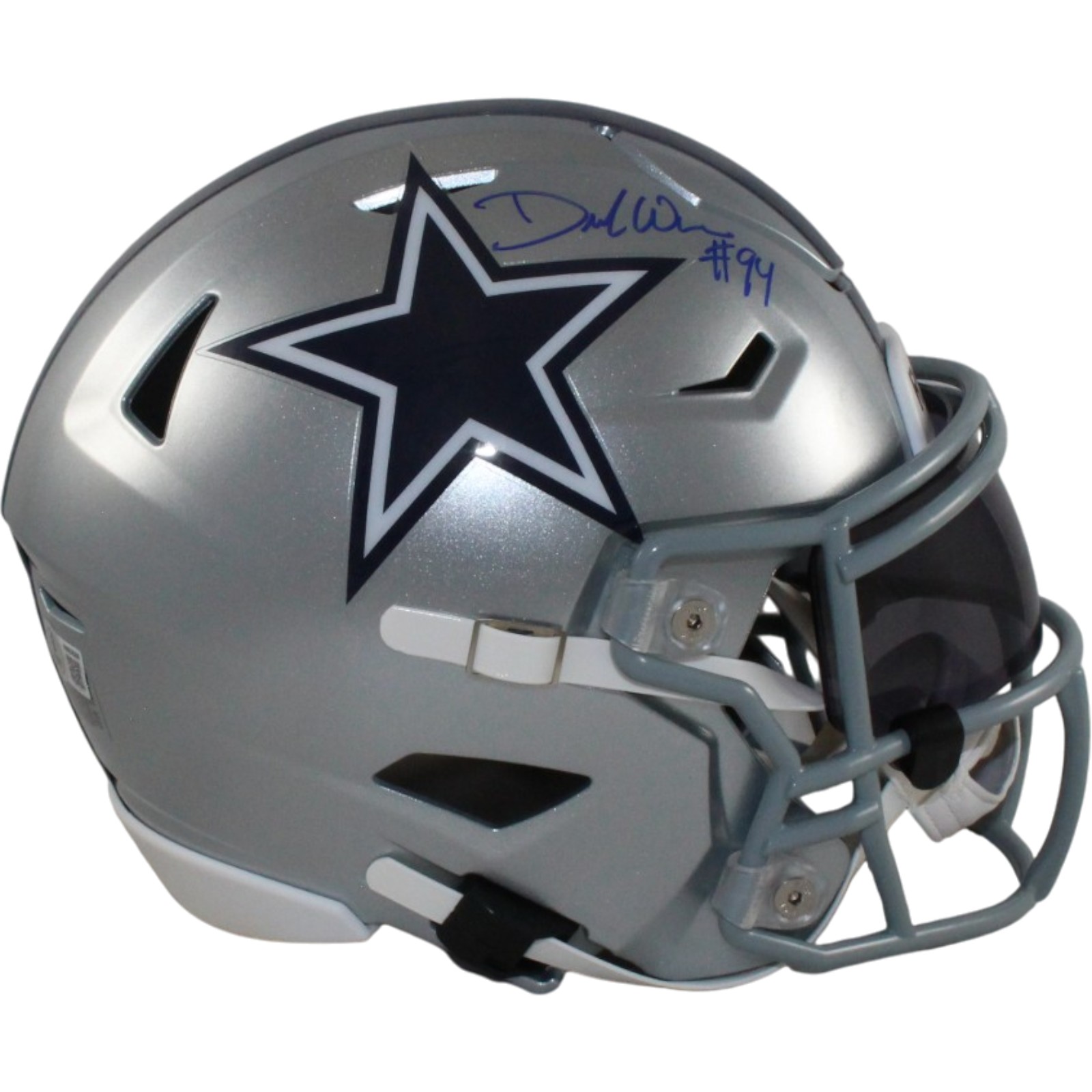 Demarcus Ware Autographed Dallas Cowboys Mid-Size Midi Helmet Beckett 56342