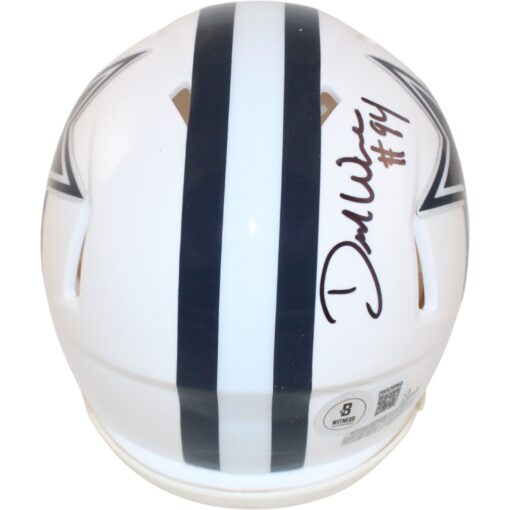Demarcus Ware Autographed Dallas Cowboys Mini Helmet Beckett Witness 59177