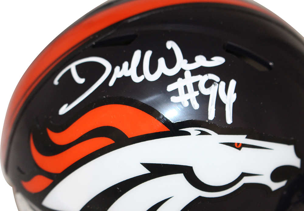 Demarcus Ware Signed Denver Broncos Speed Mini Helmet Beckett