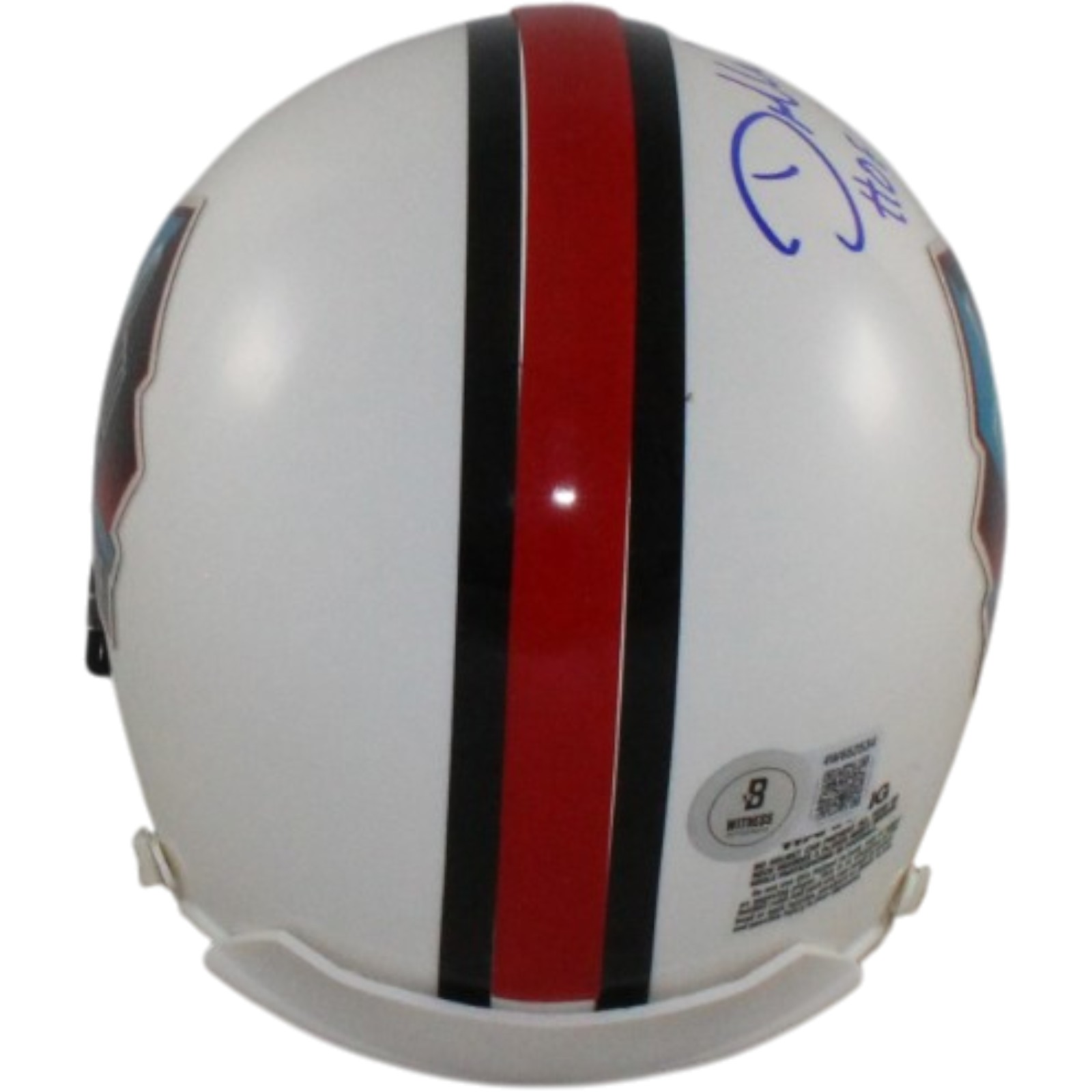 Demarcus Ware Autographed Hall of Fame HOF VSR4 Mini Helmet Beckett WIT 56381 3 Demarcus Ware Autographed Hall of Fame HOF VSR4 Mini Helmet Beckett WIT 56381