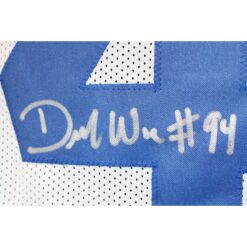 Demarcus Ware Autographed/Signed Pro Style White XL Jersey Beckett Witness 51828