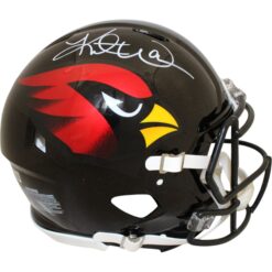 Kurt Warner Autographed Arizona Cardinals Pro Alt Helmet Beckett Witness 51804