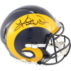 Kurt Warner Autographed Saint Louis Rams Authentic TB Helmet Beckett W 51795