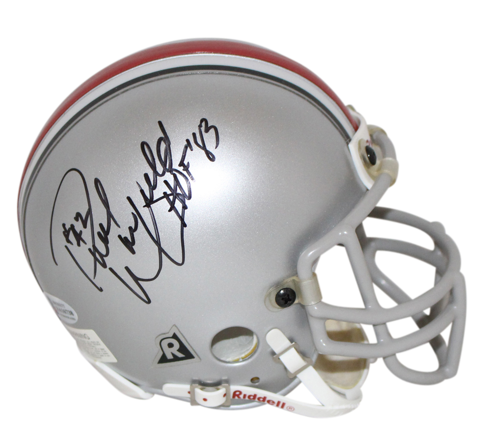 Paul Warfield Autographed Ohio State Buckeyes Authentic Mini Helmet BAS 32666