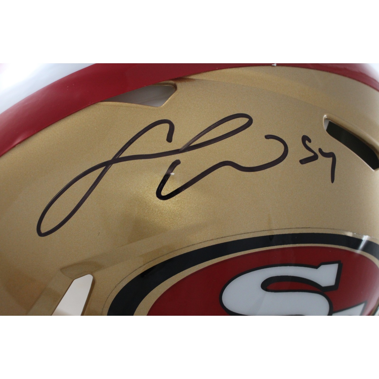 Fred Warner Autographed San Francisco 49ers Authentic Helmet Beckett 56479