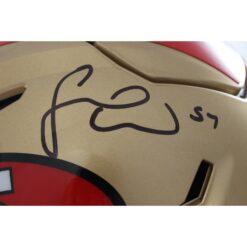 Fred Warner Autographed San Francisco 49ers SpeedFlex TB Helmet Beckett 56482