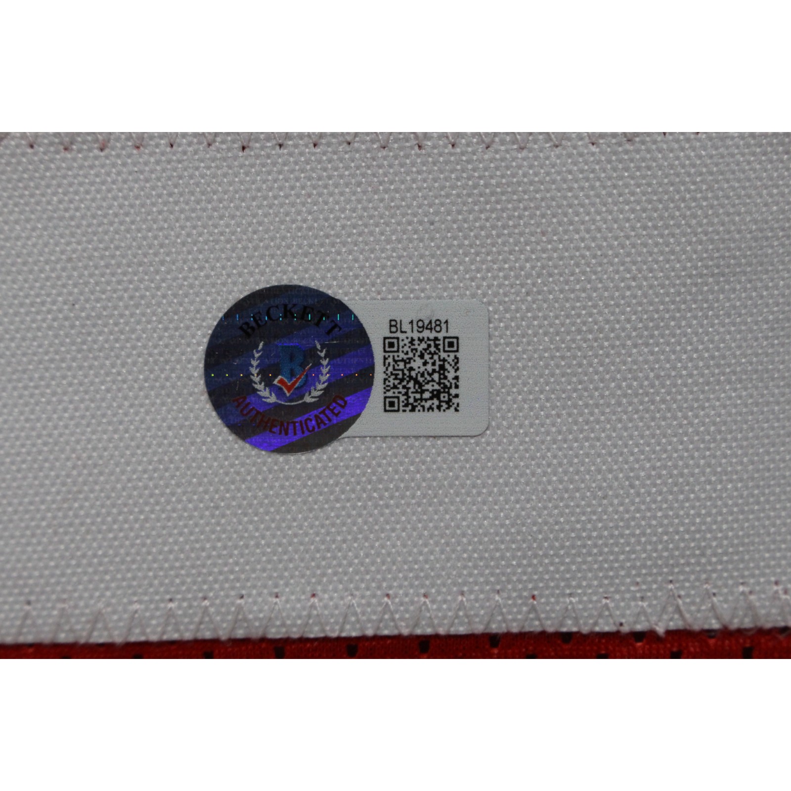 Fred Warner Autographed/Signed Pro Style XL Red Jersey Beckett Witness 53056 3 Fred Warner Autographed/Signed Pro Style XL Red Jersey Beckett Witness 53056