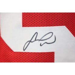 Fred Warner Autographed/Signed Pro Style Sz XL Red Jersey Beckett 57910