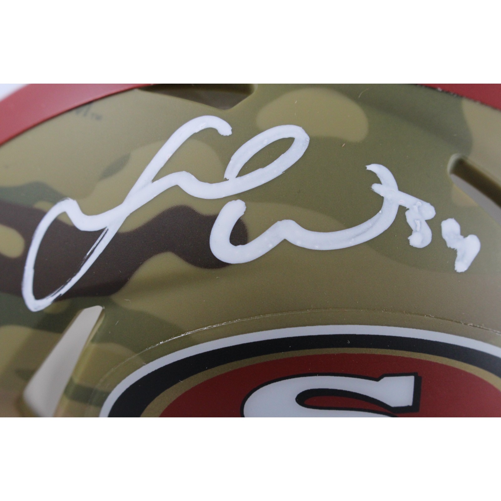 Fred Warner Autographed/Signed San Francisco 49ers Mini Helmet Beckett W 49546 2 Fred Warner Autographed/Signed San Francisco 49ers Mini Helmet Beckett W 49546