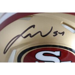 Fred Warner Autographed San Francisco 49ers Speed Mini Helmet Beckett 49556