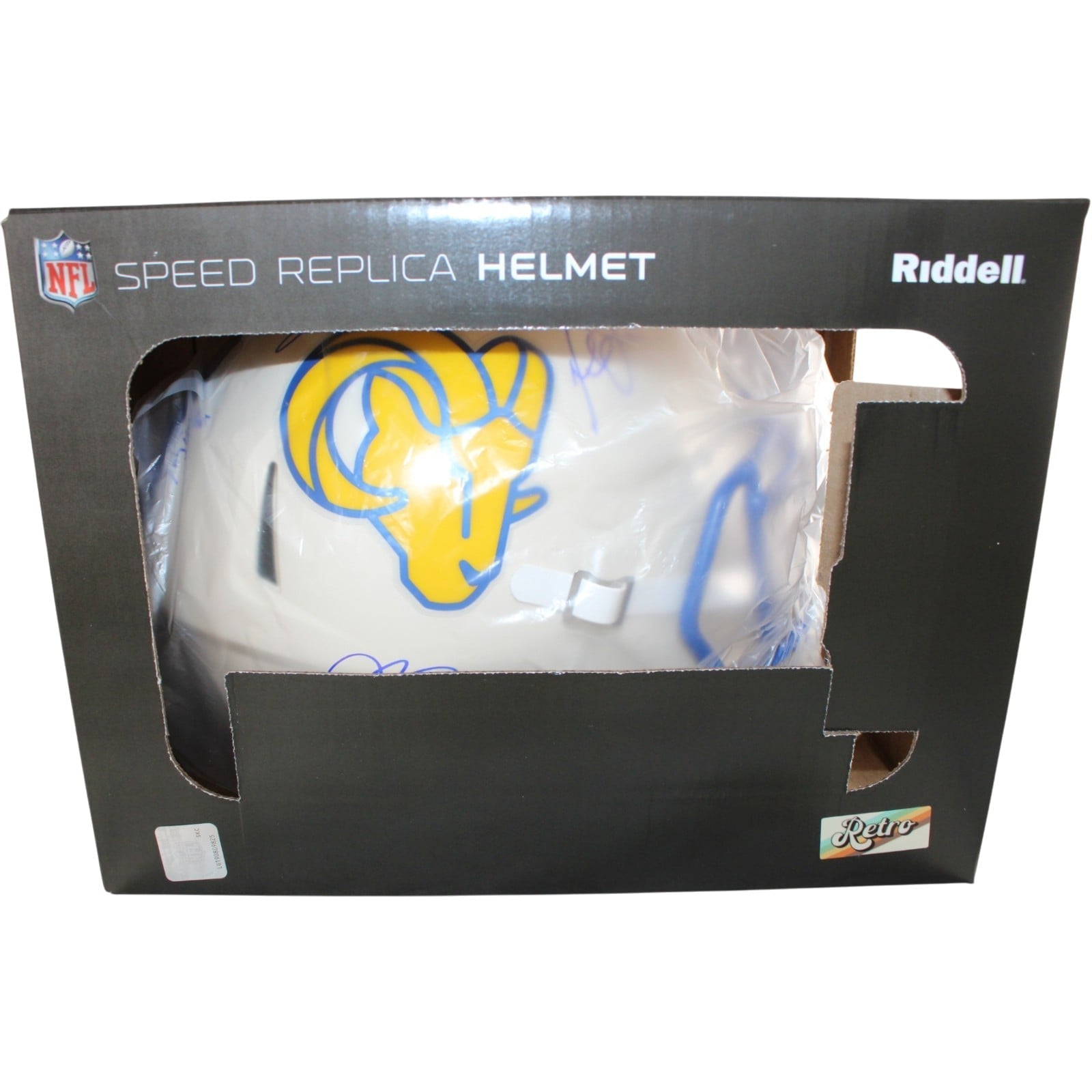 Warner Holt Faulk Bruce Signed Los Angeles Rams Proline Helmet Retro BAS 58605 10 Warner Holt Faulk Bruce Signed Los Angeles Rams Proline Helmet Retro BAS 58605