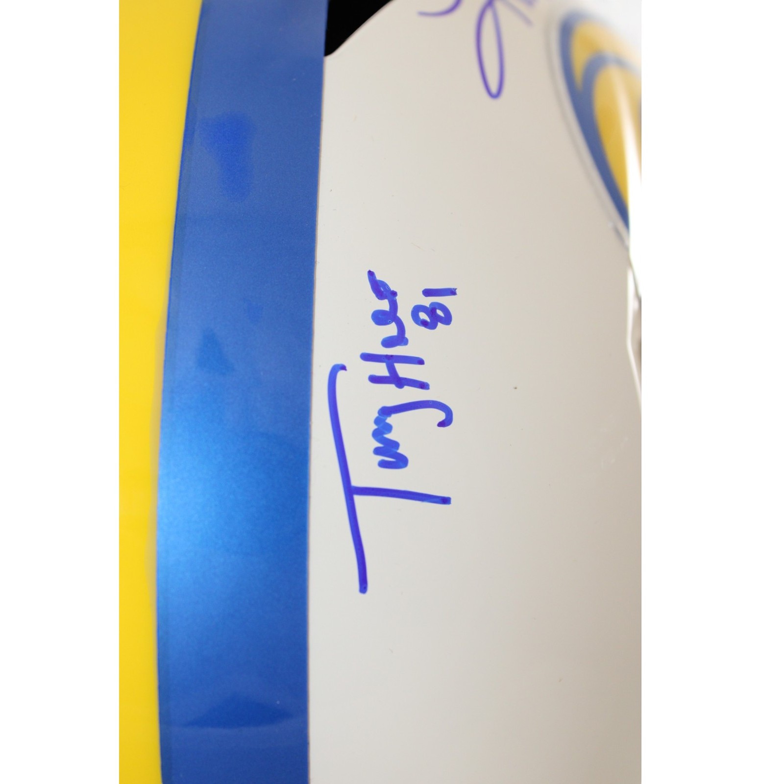 Warner Holt Faulk Bruce Signed Los Angeles Rams Proline Helmet Retro BAS 58605 4 Warner Holt Faulk Bruce Signed Los Angeles Rams Proline Helmet Retro BAS 58605