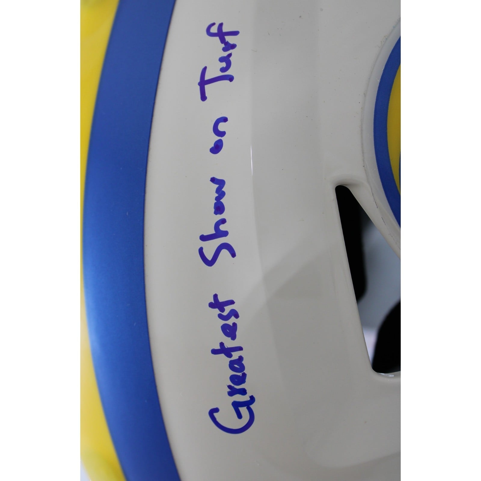 Warner Holt Faulk Bruce Signed Los Angeles Rams SpeedFlex Retro Helmet BAS 58497 4 Warner Holt Faulk Bruce Signed Los Angeles Rams SpeedFlex Retro Helmet BAS 58497