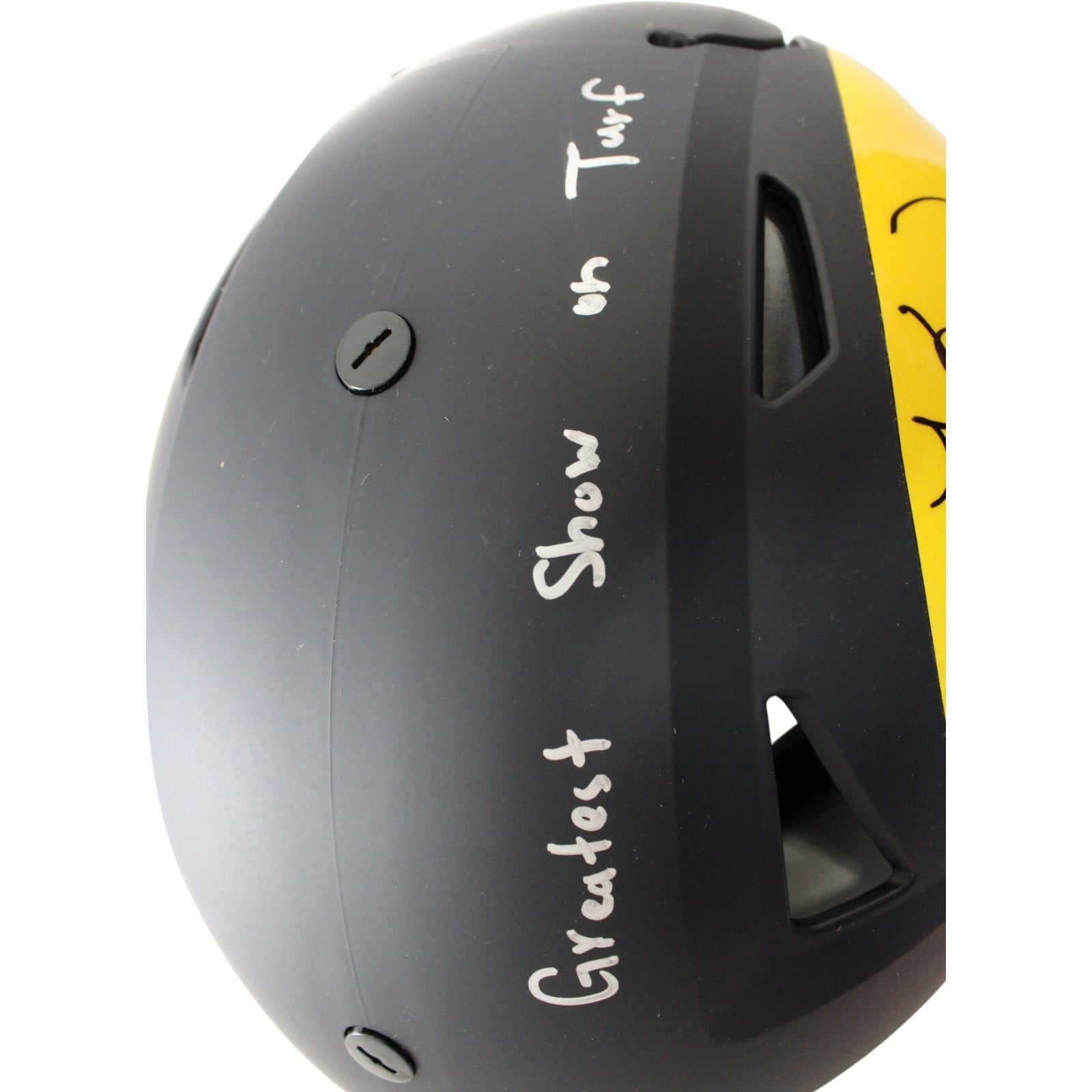 Warner Holt Faulk Bruce Signed Los Angeles Rams SpeedFlex Rival Helmet BAS 58492 6 Warner Holt Faulk Bruce Signed Los Angeles Rams SpeedFlex Rival Helmet BAS 58492