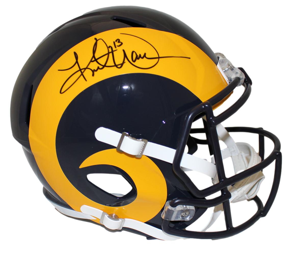 Kurt Warner Autographed St Louis Rams F/S 81-99 Speed Helmet Beckett