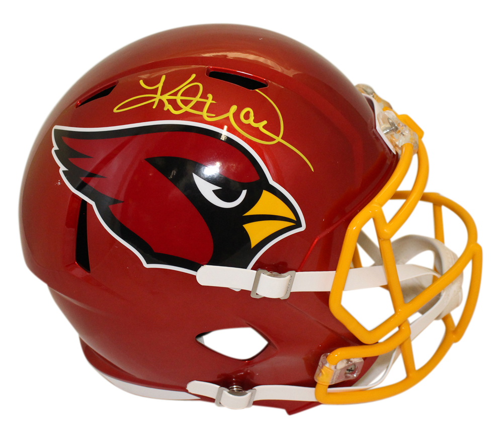 Kurt Warner Autographed Arizona Cardinals F/S Flash Speed Helmet Beckett