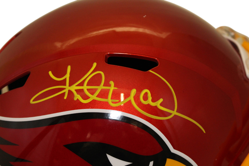 Kurt Warner Autographed Arizona Cardinals F/S Flash Speed Helmet Beckett