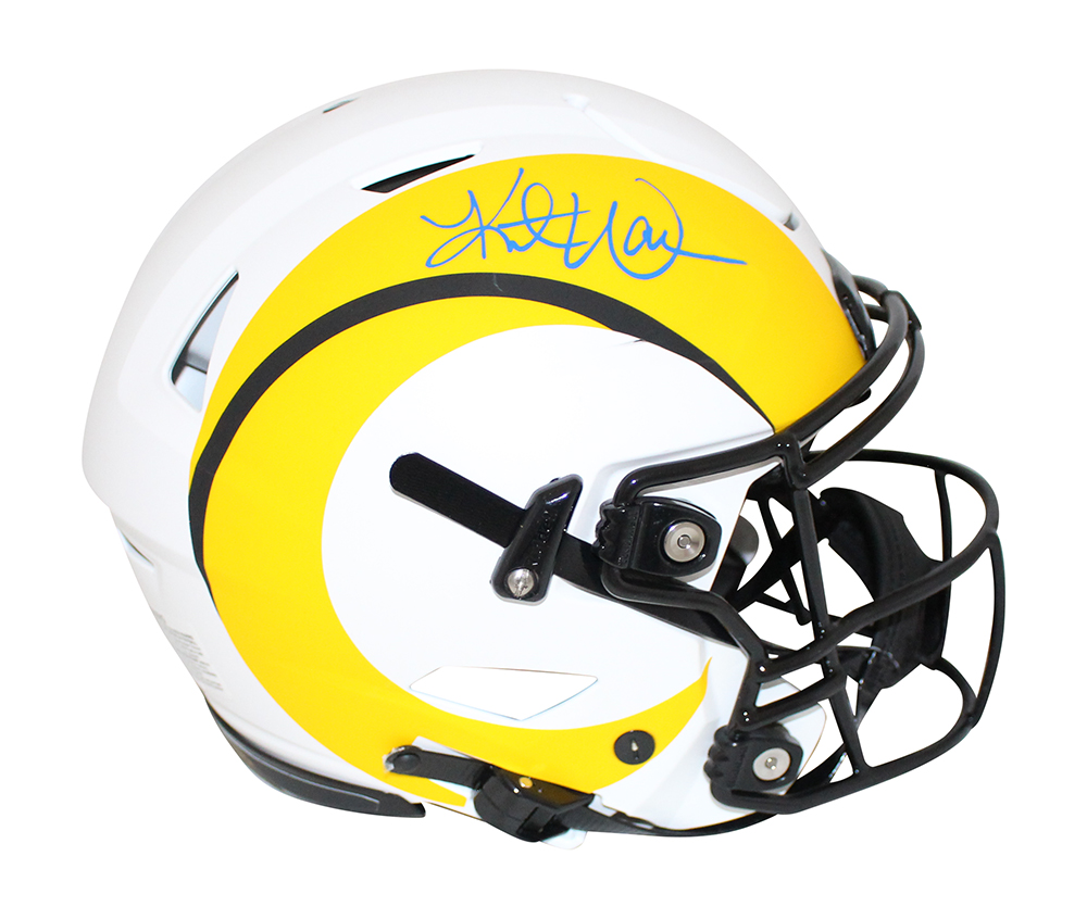Kurt Warner Signed St Louis Rams Authentic Lunar Speed Flex Helmet BAS