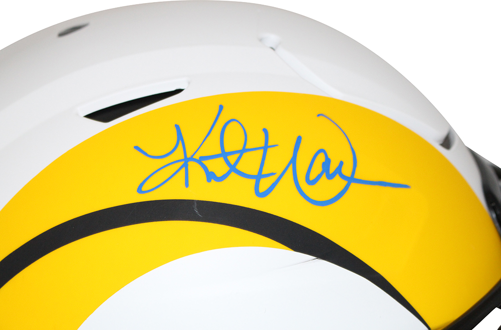 Kurt Warner Signed St Louis Rams Authentic Lunar Speed Flex Helmet BAS