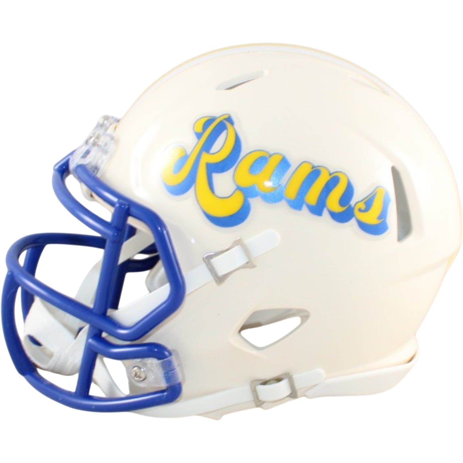 Kurt Warner Autographed Los Angeles Rams Mini Helmet Retro Beckett WIT 58583 3 Kurt Warner Autographed Los Angeles Rams Mini Helmet Retro Beckett WIT 58583