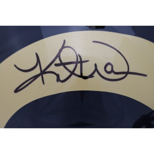 Kurt Warner Signed St. Louis Rams Authentic TB Helmet Beckett 45434