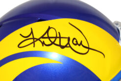 Kurt Warner Autographed/Signed Los Angeles Rams Spd F/S Helmet BAS