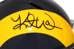 Kurt Warner Autographed/Signed Los Angeles Rams Spd F/S Helmet BAS