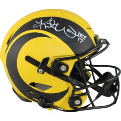 Kurt Warner Autographed Los Angeles Rams SpeedFlex Rave Helmet HOF Beckett 50091