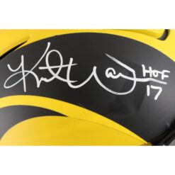 Kurt Warner Autographed Los Angeles Rams SpeedFlex Rave Helmet HOF Beckett 50091