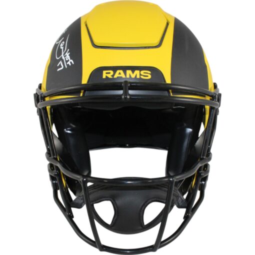 Kurt Warner Autographed Los Angeles Rams SpeedFlex Rave Helmet HOF Beckett 50091