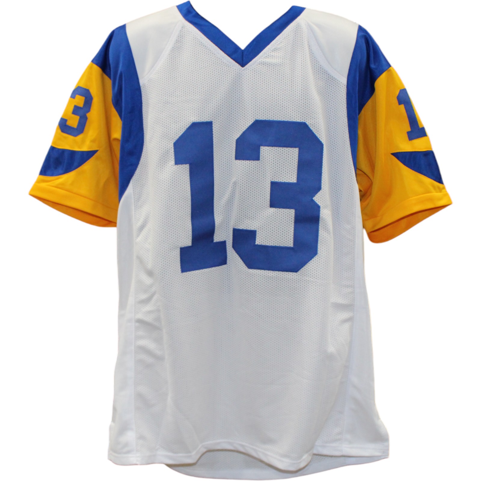 Kurt Warner Autographed/Signed Pro Style White XL Jersey Beckett Witness 51785 4 Kurt Warner Autographed/Signed Pro Style White XL Jersey Beckett Witness 51785