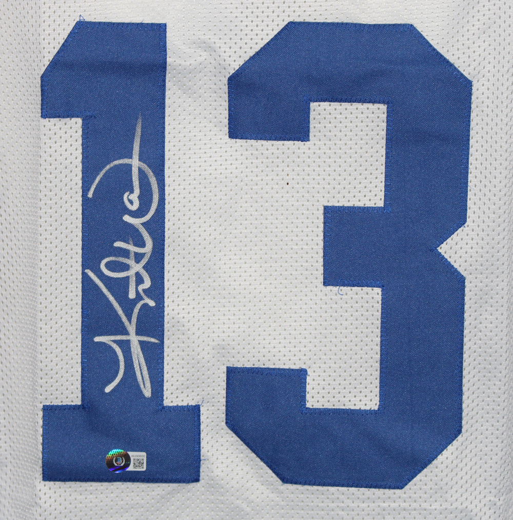 Kurt Warner Autographed/Signed Pro Style TB White XL Jersey Beckett BAS