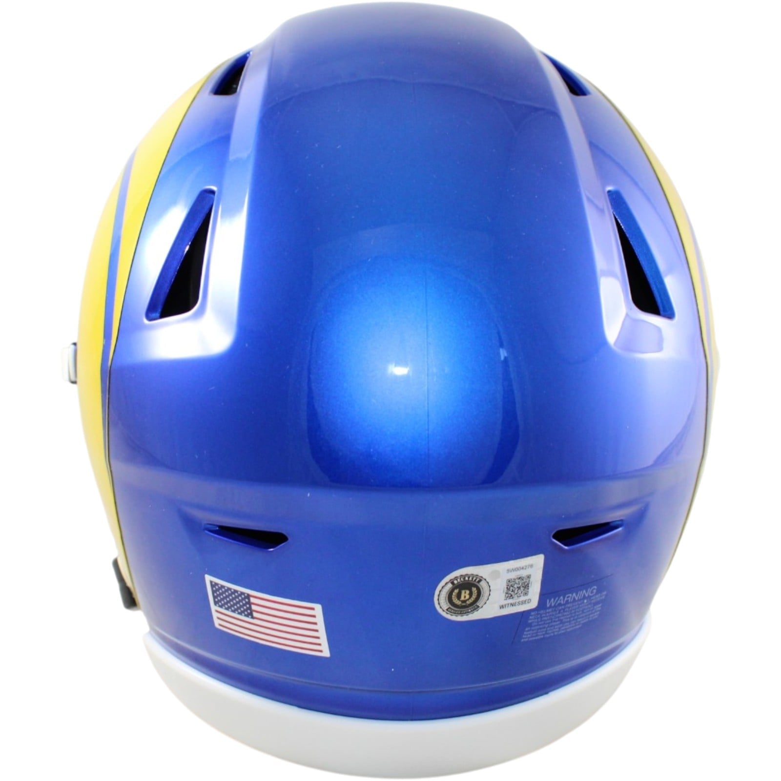 Kurt Warner Autographed Los Angeles Rams Mid-Size Midi Helmet Beckett WIT 58521 3 Kurt Warner Autographed Los Angeles Rams Mid-Size Midi Helmet Beckett WIT 58521