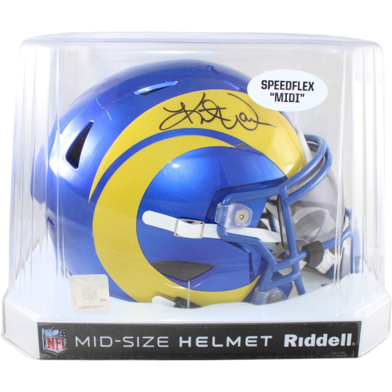 Kurt Warner Autographed Los Angeles Rams Mid-Size Midi Helmet Beckett WIT 58521 6 Kurt Warner Autographed Los Angeles Rams Mid-Size Midi Helmet Beckett WIT 58521