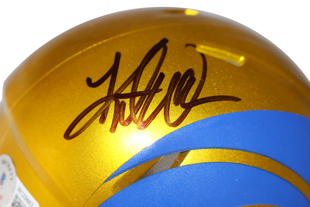 Kurt Warner Autographed/Signed St. Louis Rams Flash Spd Mini BAS