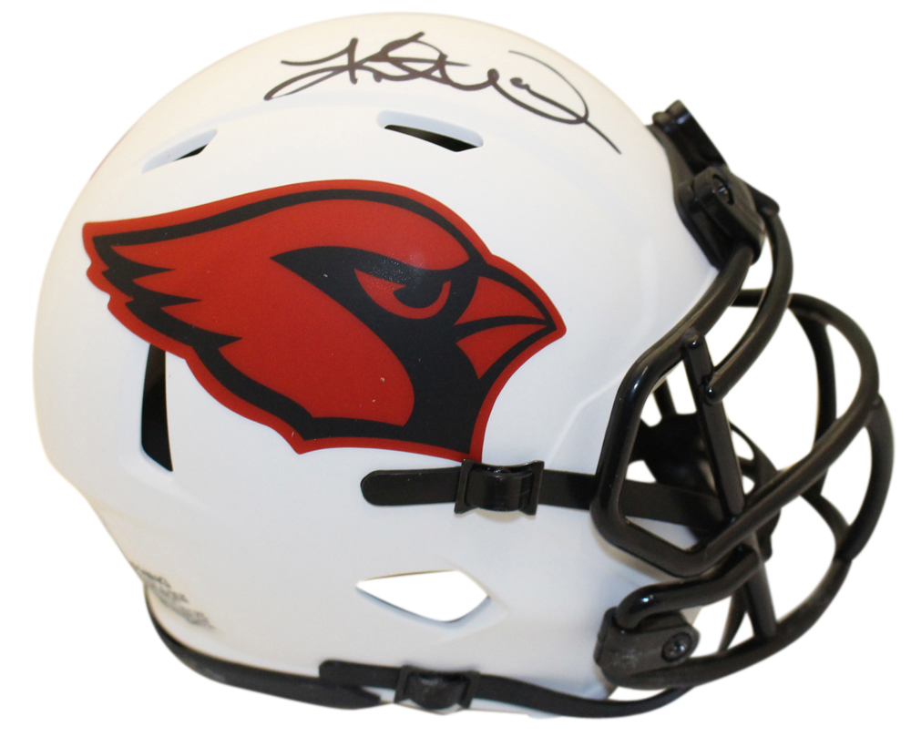Kurt Warner Autographed Arizona Cardinals Lunar Mini Helmet Beckett
