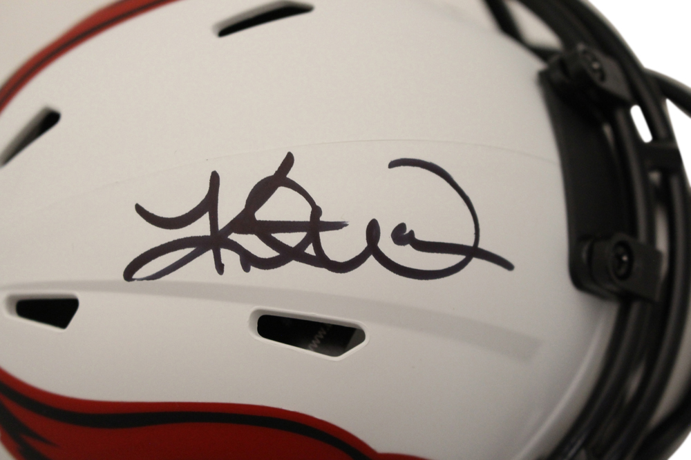 Kurt Warner Autographed Arizona Cardinals Lunar Mini Helmet Beckett