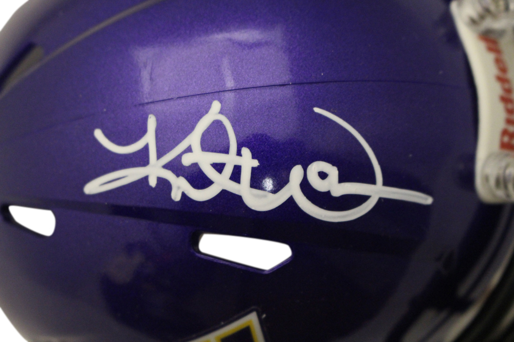 Kurt Warner Signed Northern Iowa Panthers Speed Mini Helmet Beckett