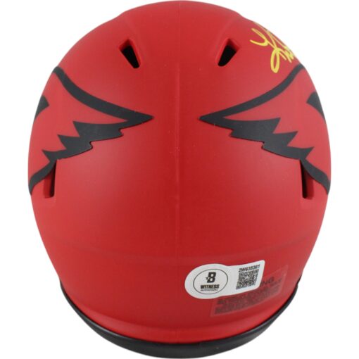 Kurt Warner Autographed/Signed Arizona Cardinals Rave Mini Helmet Beckett 50099