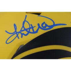 Kurt Warner Autographed Los Angeles Rams Rave Mini Helmet Beckett Witness 50100