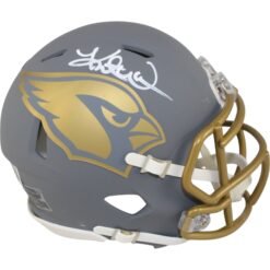Kurt Warner Autographed/Signed Arizona Cardinals Slate Mini Helmet Beckett 50095