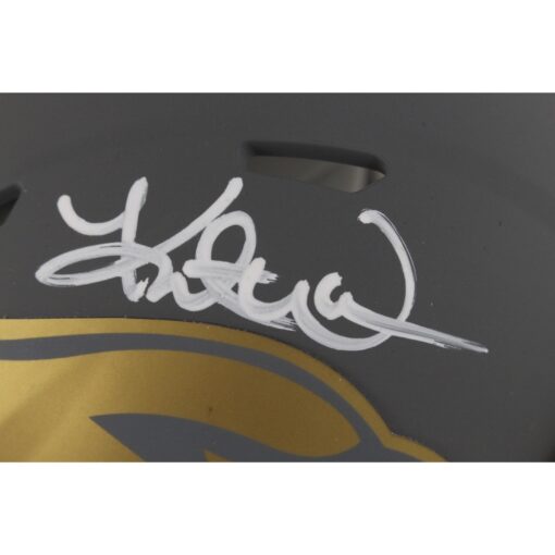 Kurt Warner Autographed/Signed Arizona Cardinals Slate Mini Helmet Beckett 50095