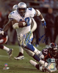 Chris Warren Autographed Seattle Seahawks 8x10 Photo PF vs Broncos Beckett 56829