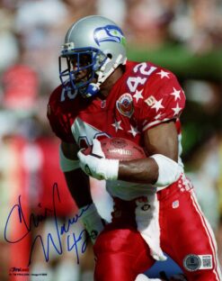 Chris Warren Autographed Seattle Seahawks 8x10 Photo PL Pro Bowl Beckett 56832