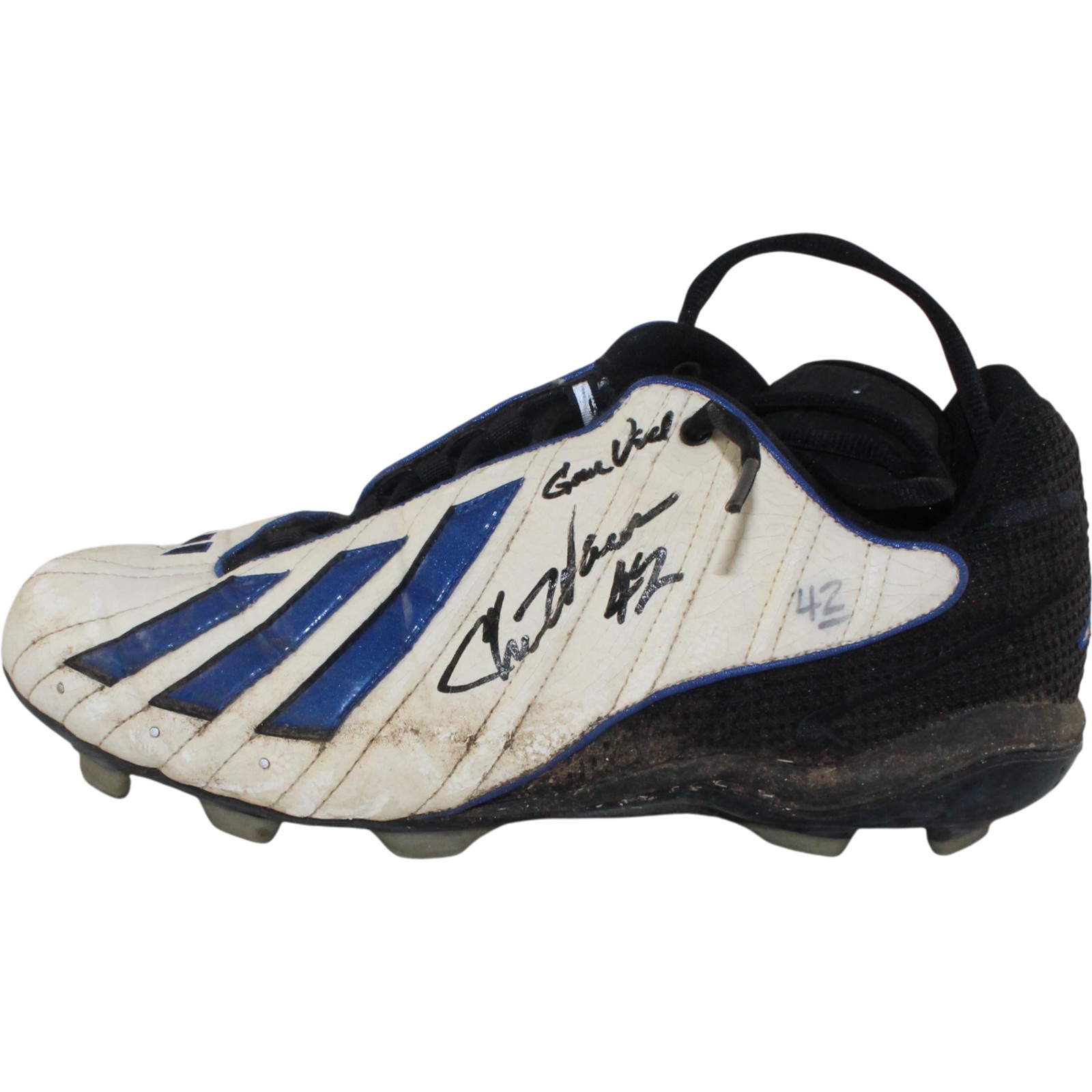 Chris Warren Signed Dallas Cowboys Game Used Sz 13 Adidas Cleats Beckett 54988 13 Chris Warren Signed Dallas Cowboys Game Used Sz 13 Adidas Cleats Beckett 54988