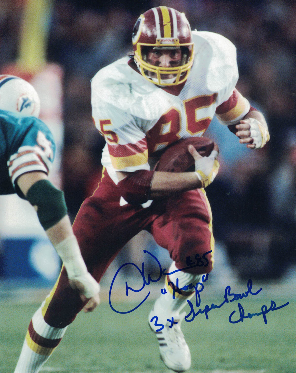 Donnie Warren Autographed/Signed Washington Redskins 8x10 Photo 2 Insc 27978