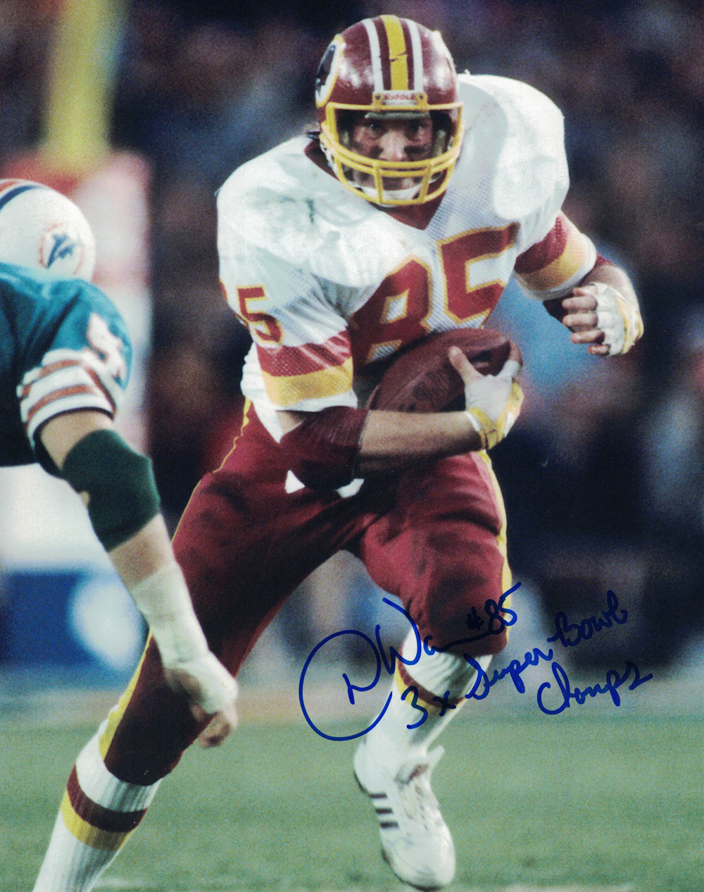 Donnie Warren Autographed Washington Redskins 8x10 Photo Champs 27979